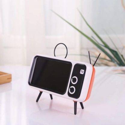 Stereo Bracket Movies Mobile Phone Bluetooth Speaker TV Music Player Retro Pocket Home Audio Electric Portable Mini Wireless Electronic
