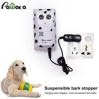 Ultrasonic Pet Dog Repeller Wall Mounted Dog Repellent J-1302 Waterproof Outdoor Training Device Anti Barking Dog Silencer Tool Pet